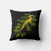葉が多い海のドラゴンの芸術の枕 クッション (裏面)