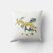 葉が多い海のドラゴン クッション (裏面)