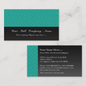 葉が多い花びらoを搭載する魅力的な薄緑の花 名刺 (正面/裏面)