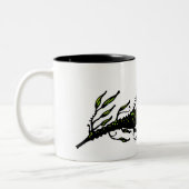 葉が多い ツートーンマグカップ (左)