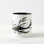 葉が多い ツートーンマグカップ (中央)