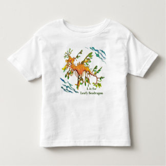 葉が多いSeadragonのアートワークのベビーおよび子供のTシャツ トドラーTシャツ