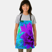 葉が美しいムーディパープル牡丹 エプロン (インサイチュ)