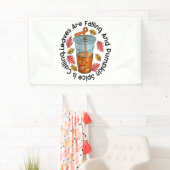 葉が落ちてカボチャの香辛料が呼び出される 横断幕 (インサイチュ)