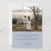 葉が落ちる季節のウェディング　ありがとう 招待状 (裏面)