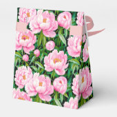 葉っぱがピンク色の牡丹に咲く フェイバーボックス (裏面サイド)