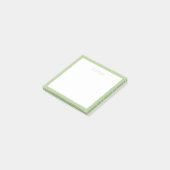 葉っぱのグリーンの付箋 ポストイット (アングル)
