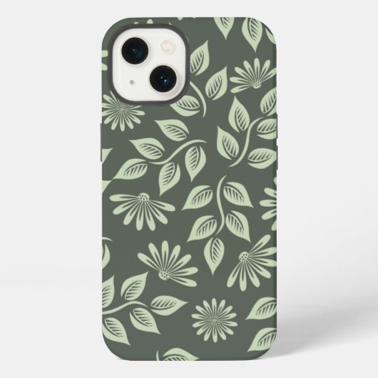葉っぱのデザイン iPhoneケース (裏面)