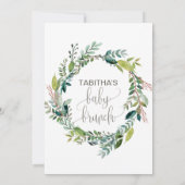 葉っぱのベイビーブランシュ 招待状 (裏面)