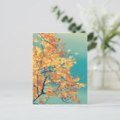 葉っぱのモノだ1 ポストカード (スタンド正面)