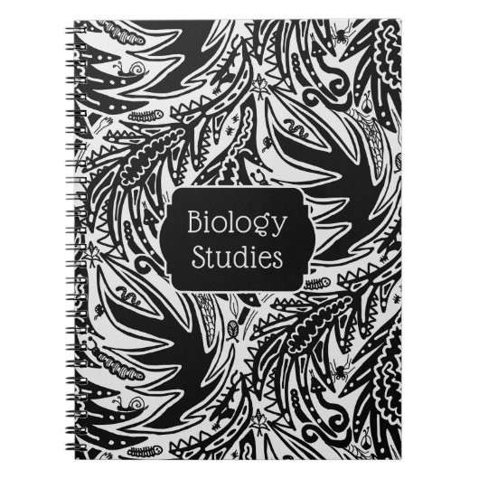 葉っぱの中の生物学研究 学校 ノートブック (正面)