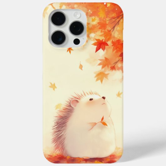 葉っぱの小さなハリネズミ Case-Mate iPhoneケース (裏面)