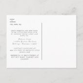 葉っぱの男の子 超音波写真 シャワーバイメール インビテーションポストカード (裏面)