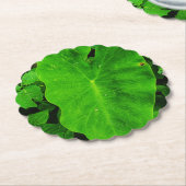 葉っぱの紙皿 ペーパーコースター (アングル)