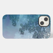 葉っぱの背景の葉の模様 iPhoneケース (裏面横)