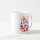 葉っぱはアメリカだけで、カナダ人で、51歳まで残らず。 コーヒーマグカップ (正面右)