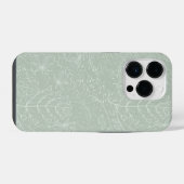 葉っぱデザインiPhoneケース14 Pro iPhoneケース (裏面横)