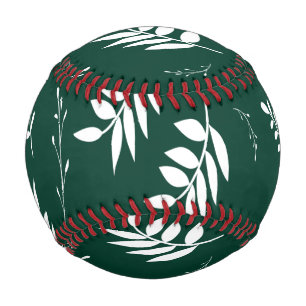 葉っぱ模様 野球ボール