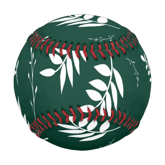 葉っぱ模様 野球ボール (正面)