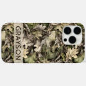 葉っぱ迷彩パーソナライズデザイン Case-Mate iPhoneケース (裏面 (横))