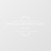 葉っぱ ミニマル 不透明 ウィンドウサイン (シート)