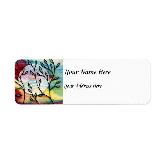 葉とインクの透明層 ラベル (正面)