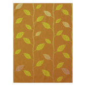 葉とエレガントつる植物のパターン紙テクスチャ| テーブルクロス (正面)