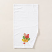 葉とカボチャ バスタオルセット (ハンドタオル)