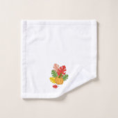 葉とカボチャ バスタオルセット (ウォッシュタオル)