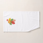 葉とカボチャ バスタオルセット (ハンドタオル)