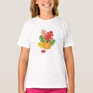 葉とカボチャ Tシャツ