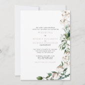 葉とコットンモダン結婚ズ 招待状 (正面)