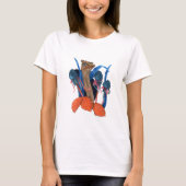 葉とダチョウ Tシャツ (正面)