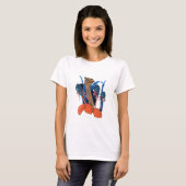 葉とダチョウ Tシャツ (正面フル)