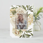 葉とフローラフォトブライダルシャワーチケット 招待状 (スタンド正面)