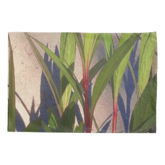 葉と影 枕カバー (裏面-左)