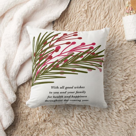 葉と果実 クッション (ブランケット)