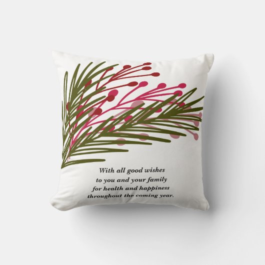 葉と果実 クッション (正面)