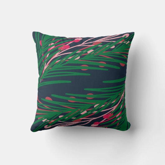 葉と果実 クッション (裏面)