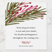 葉と果実 ワインラベル (シングルラベル)