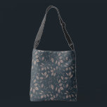 葉と果実 – Dark Brown, Tan Scarf<br><div class="desc">リーフィーブブラウンとタンの繰り返しパターンで設計された肩の上のトート</div>