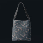 葉と果実 – Dark Brown, Tan Scarf クロスボディバッグ<br><div class="desc">リーフィーブブラウンとタンの繰り返しパターンで設計された肩の上のトート</div>
