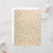 葉と枝の模様（William Morris著） カード (正面/裏面インサイチュ)