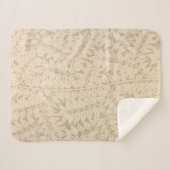 葉と枝の模様(William Morris著) シェルパブランケット (正面(横))