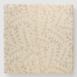 葉と枝の模様（William Morris著） ストーンコースター