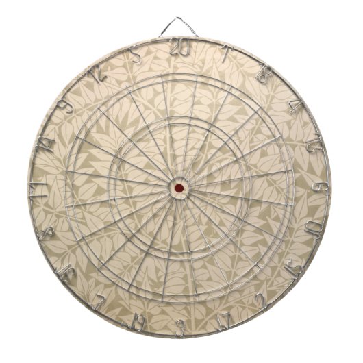 葉と枝の模様（William Morris著） ダーツボード (正面)