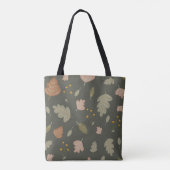 葉と植物の秋の季節 トートバッグ (裏面)