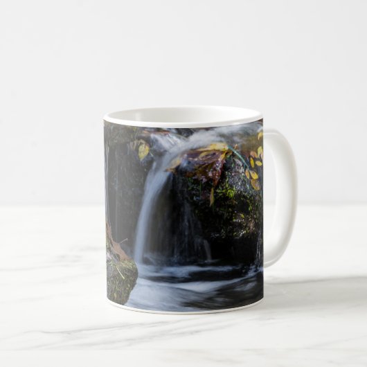 葉と滝コーヒーマグ コーヒーマグカップ (正面右)