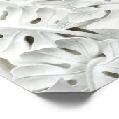 葉と花をモチーフにしたストーンワーク ポスター (角)