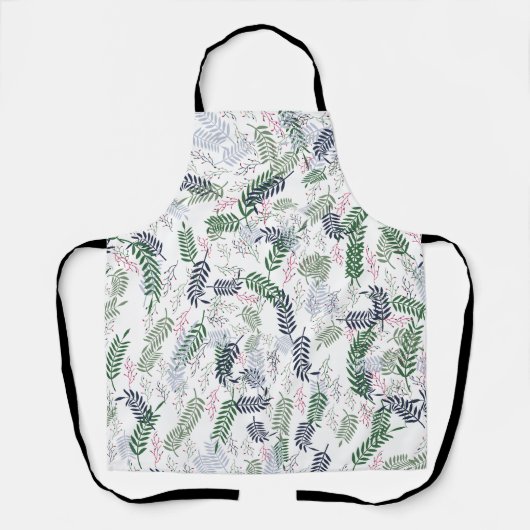 葉と花フローラ エプロン (正面)